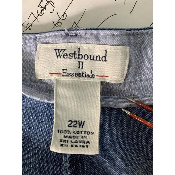 Women’s westbound II essentials embroider Capri jeans 22W 5846 - Picture 7 of 8